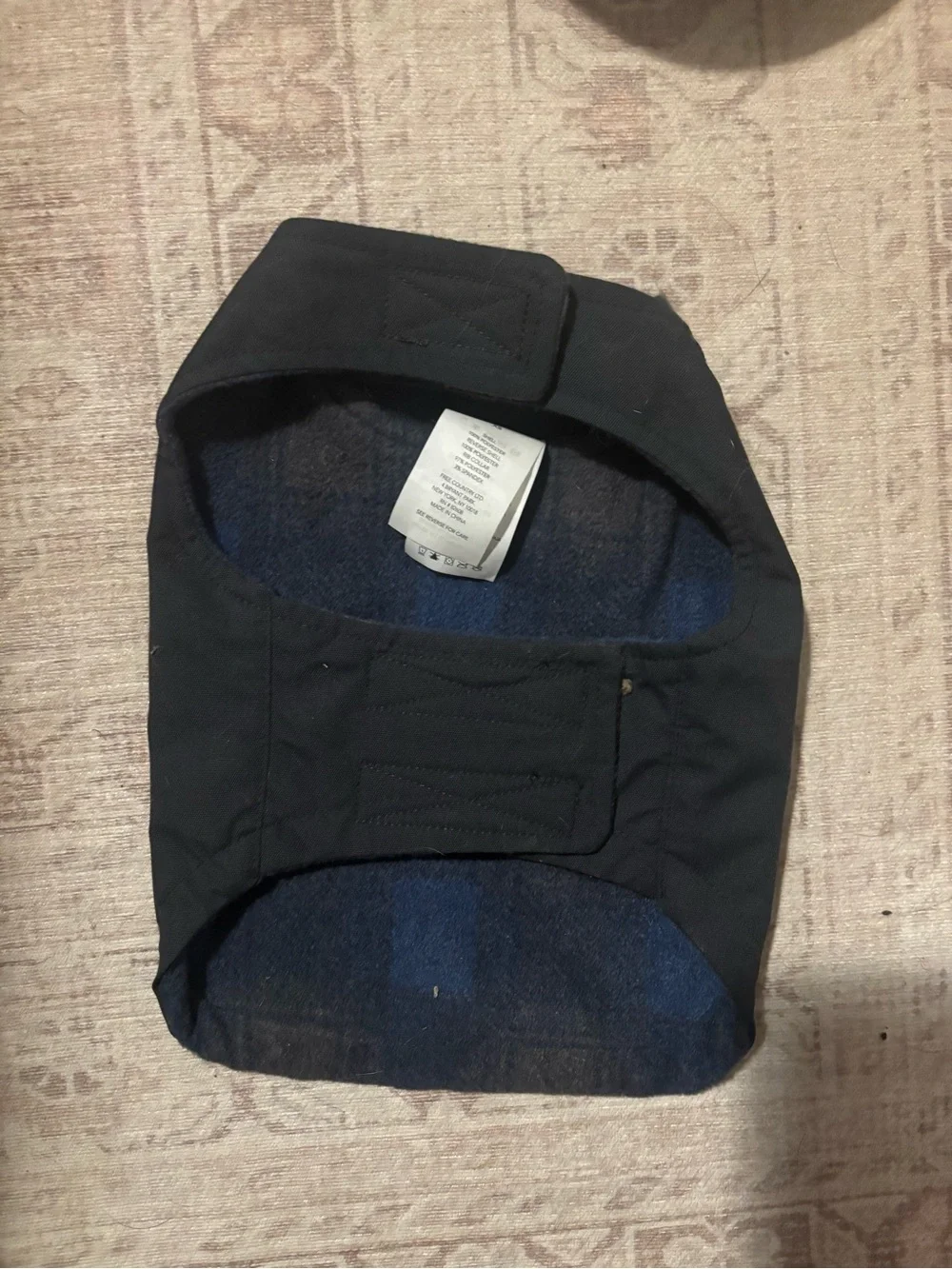 Free Country Black Dog Jacket with Reflective Trim